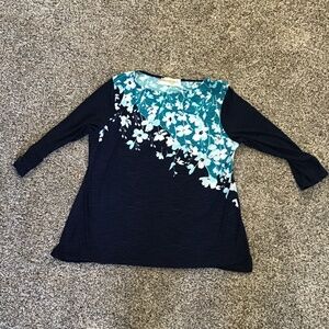 Millennial Threads 3/4 Sleeve Blouse Sz XL